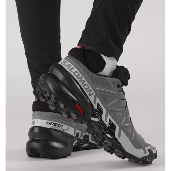 Salomon SPEEDCROSS 6 Trail Running Shoe Mens Size 12 Black Gray Outdoors Comfort - Picture 9 of 9